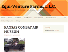 Tablet Screenshot of equiventurefarmsllc.com